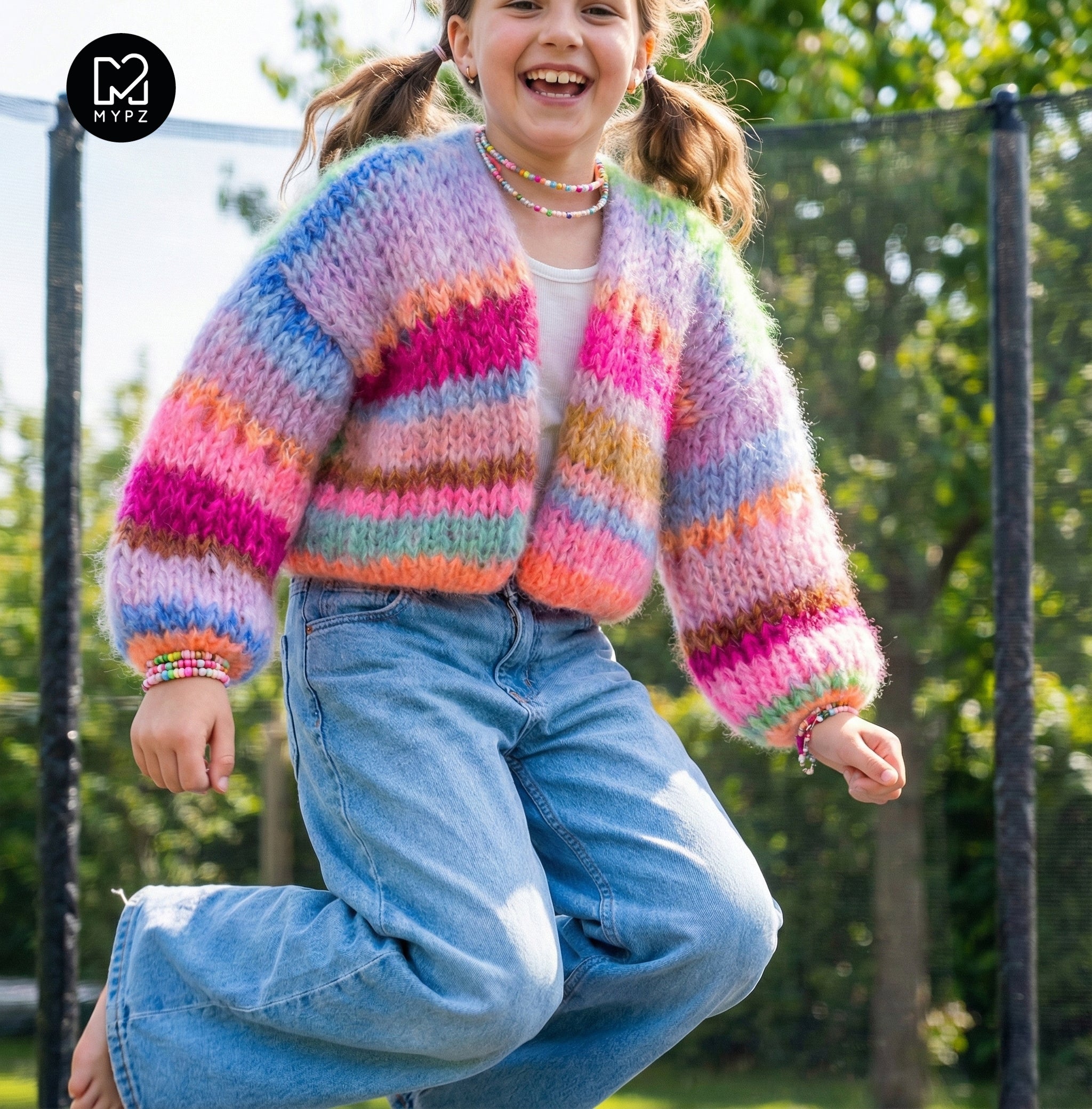 Knit pattern – MYPZ Chunky Mohair Cardigan GIRLZ No12 (ENG-NL-DE