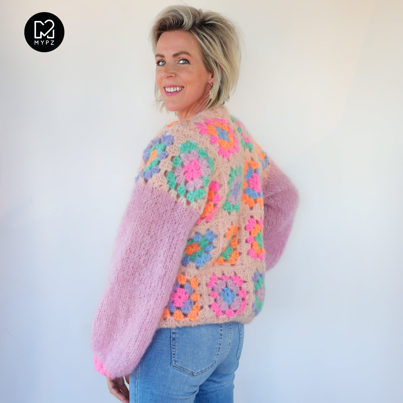 Haakpatroon - MYPZ Dreamy Granny square bomber vest Off White (ENG-NL)