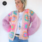 Crochet kit - MYPZ Granny square mohair cardigan Marshmallow (ENG-NL-DE)