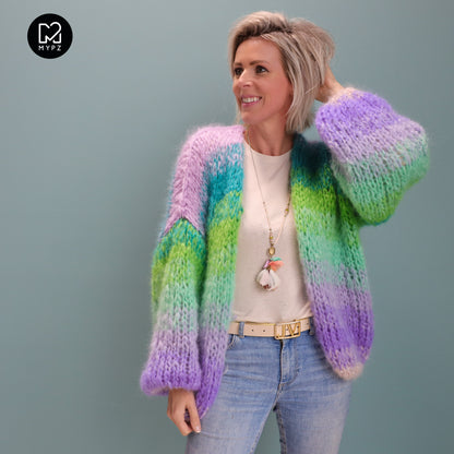 Breipakket – MYPZ Chunky Mohair vest Green Valley No.15 (ENG-NL)