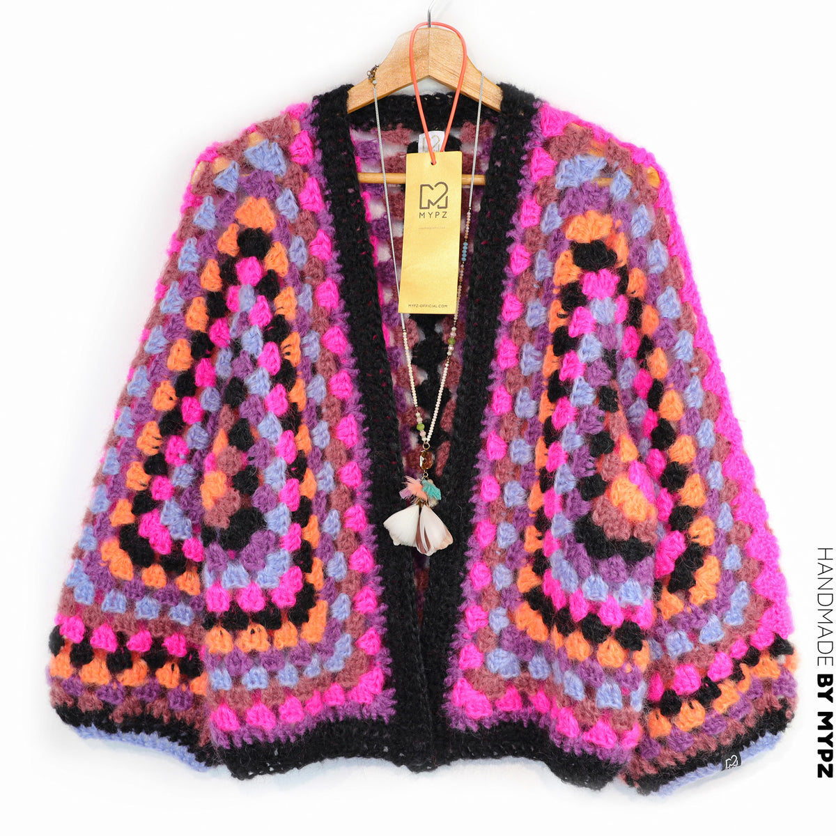 Haakpakket – MYPZ Hexagon Mohair Vest Wild (ENG-NL-DE)