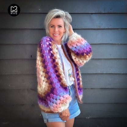 Crochet pattern - MYPZ Hexagon Cardigan Elise (ENG-NL-DE)