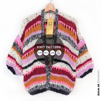 Breipatroon – MYPZ Light Alpaca vest Twinkle Berry No10 (ENG-NL-DE)