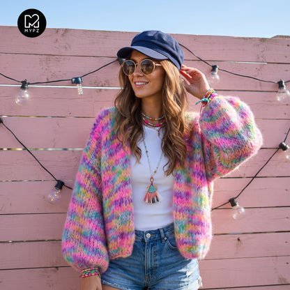 Breipakket – MYPZ Short Chunky Mohair Cardigan Maia No.15 (ENG-NL-DE)