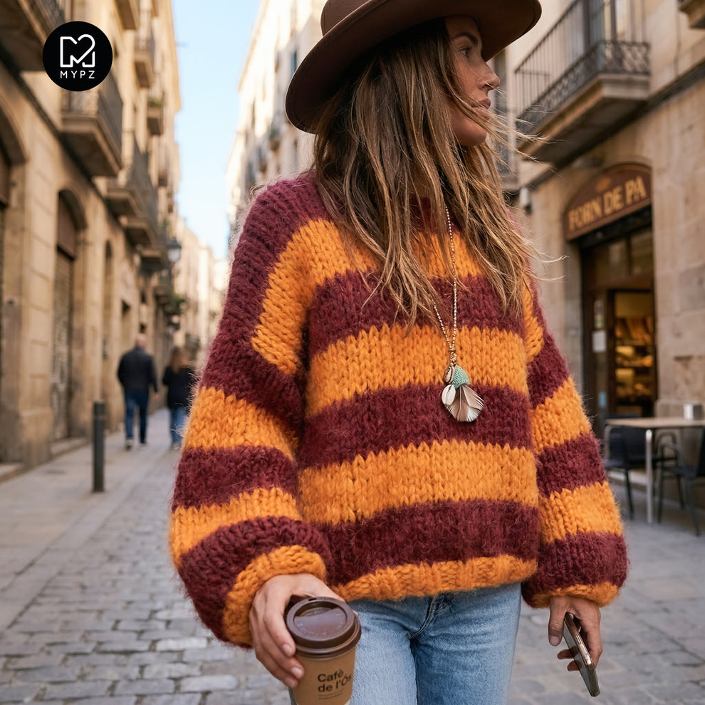 Breipakket – MYPZ Chunky Alpaca Pullover Merlot No15 – Beginner (ENG-N ...