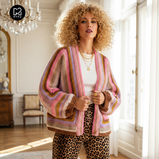 Haakpakket - MYPZ Hexagon Cardigan Moca Dreams (ENG-NL-DE)