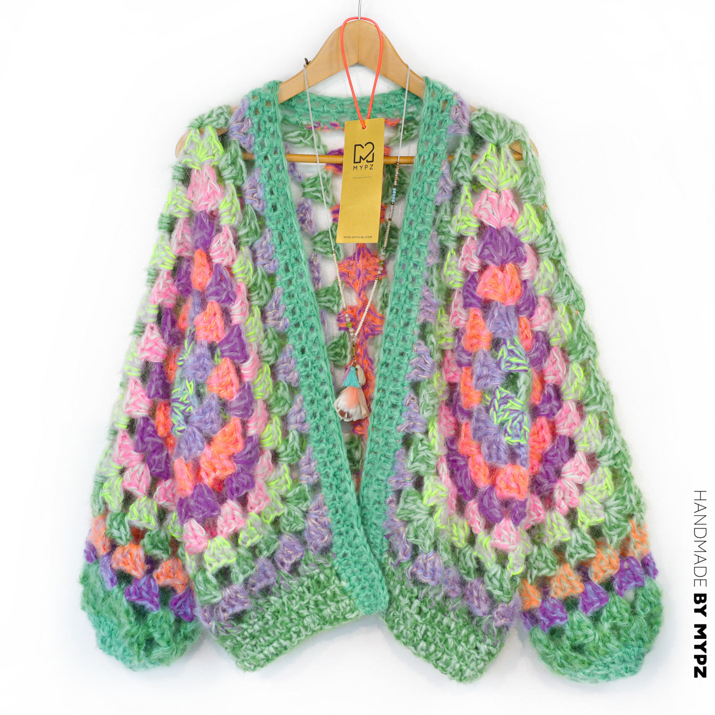 Breipakket - MYPZ Chunky Hexagon Cardigan Pistachio (ENG-NL-DE)