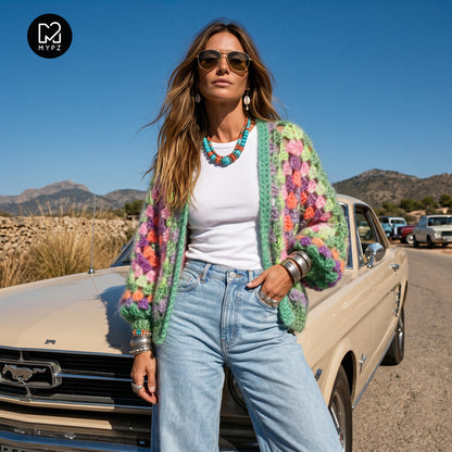 Breipakket - MYPZ Chunky Hexagon Cardigan Pistachio (ENG-NL-DE)