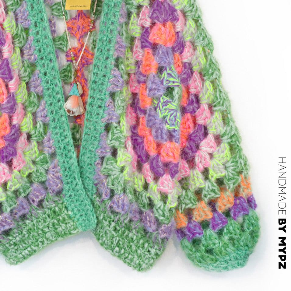 Breipakket - MYPZ Chunky Hexagon Cardigan Pistachio (ENG-NL-DE)