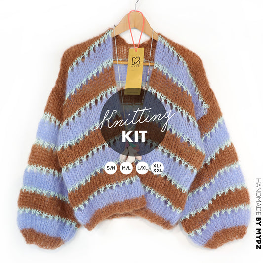 Breipakket – MYPZ Light Mohair vest Royal Coco No10 (ENG-NL-DE)
