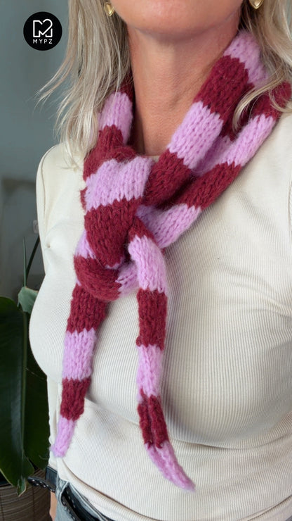 Knit pattern – Scarf Sandy (ENG-NL-DE-ES-FR-IT-NO-DA-SV)