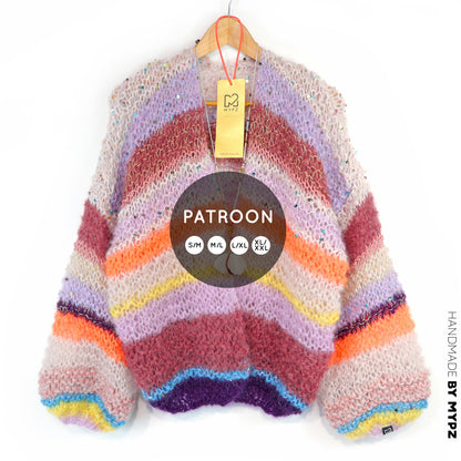 Breipatroon – Light Mohair vest Sasha No.12 (ENG-NL-DE)