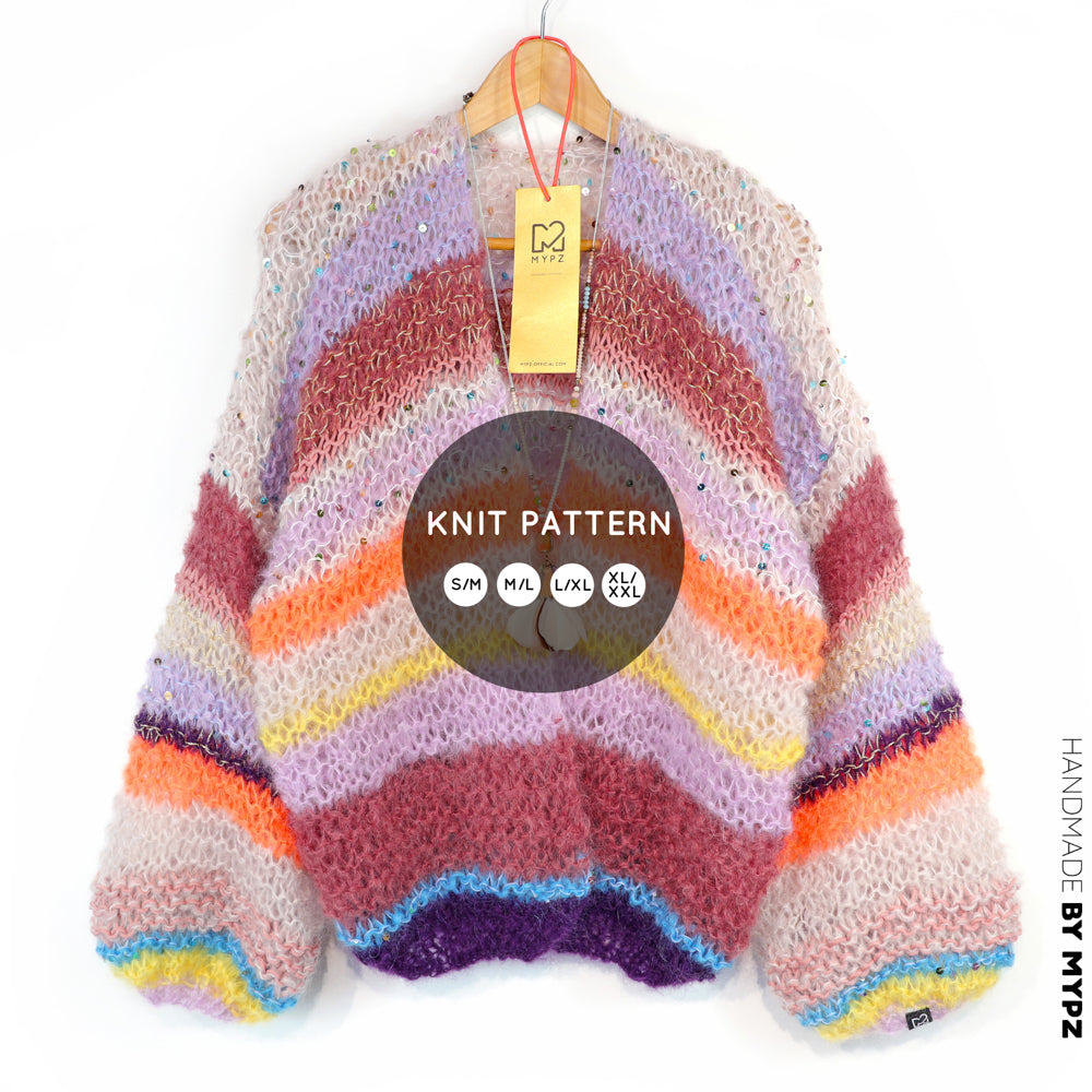 Breipatroon – Light Mohair vest Sasha No.12 (ENG-NL-DE)