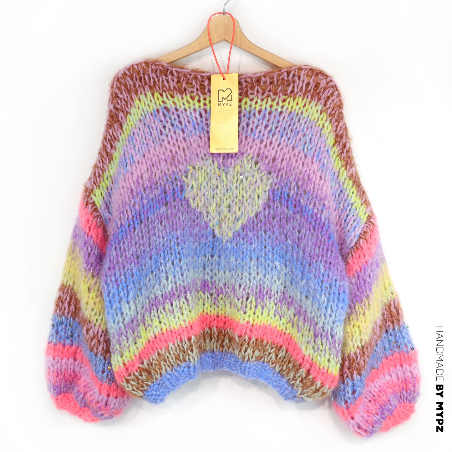 Breipakket – MYPZ korte Chunky Alpaca-Mohair trui Lake No15 (ENG-NL-DE)