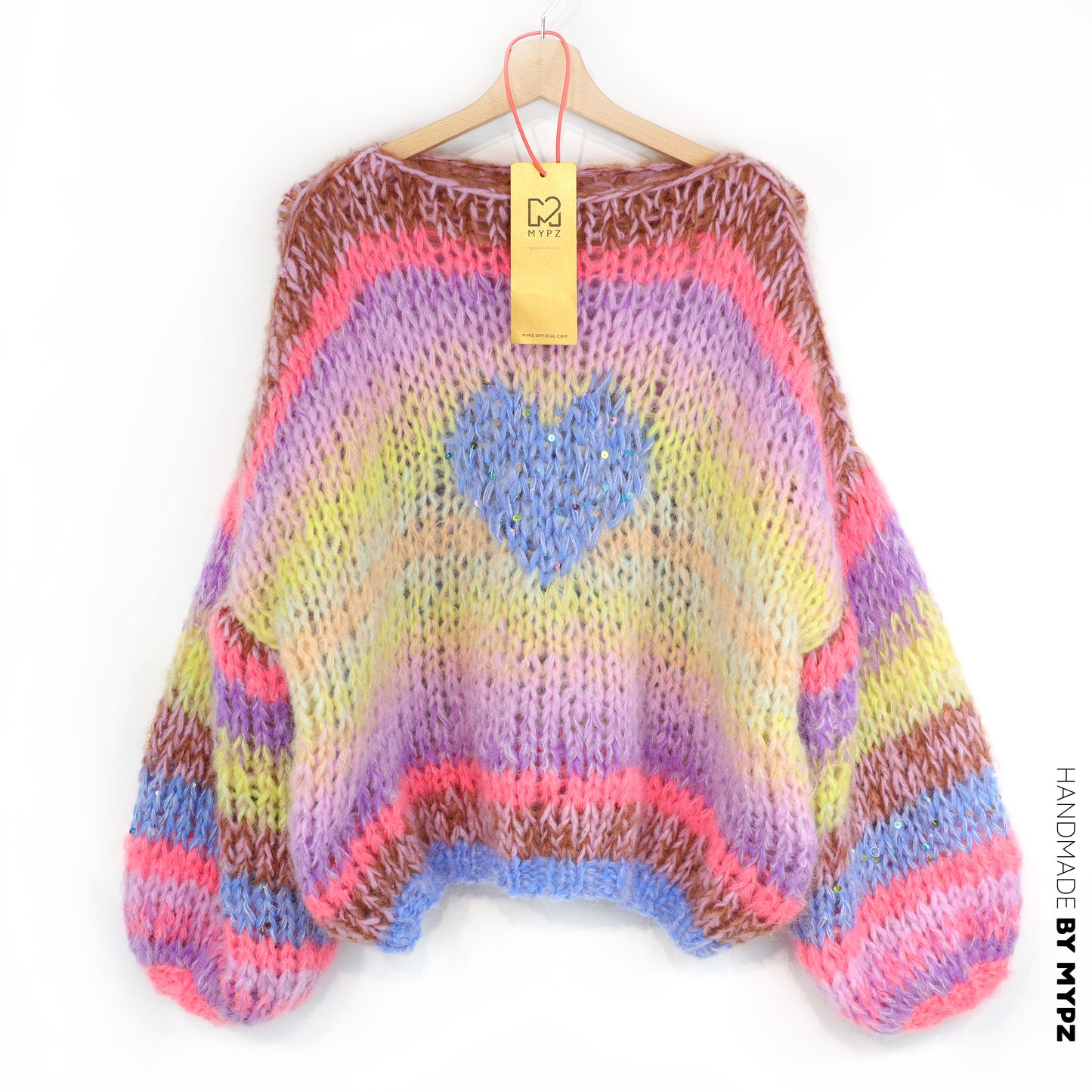 Breipakket – MYPZ korte Chunky Alpaca-Mohair trui Lake No15 (ENG-NL-DE)