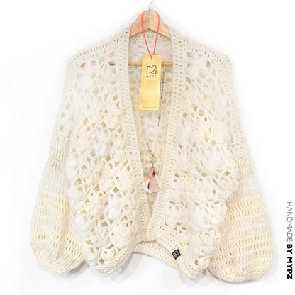 Crochet pattern - MYPZ Short bomber cardigan Wildflower (ENG-DE-NL-ES-FR-IT-DA-SV-NO)