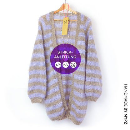 Breipatroon – MYPZ MYPZ top-down vest Lilac Haze No.9 (ENG-NL)