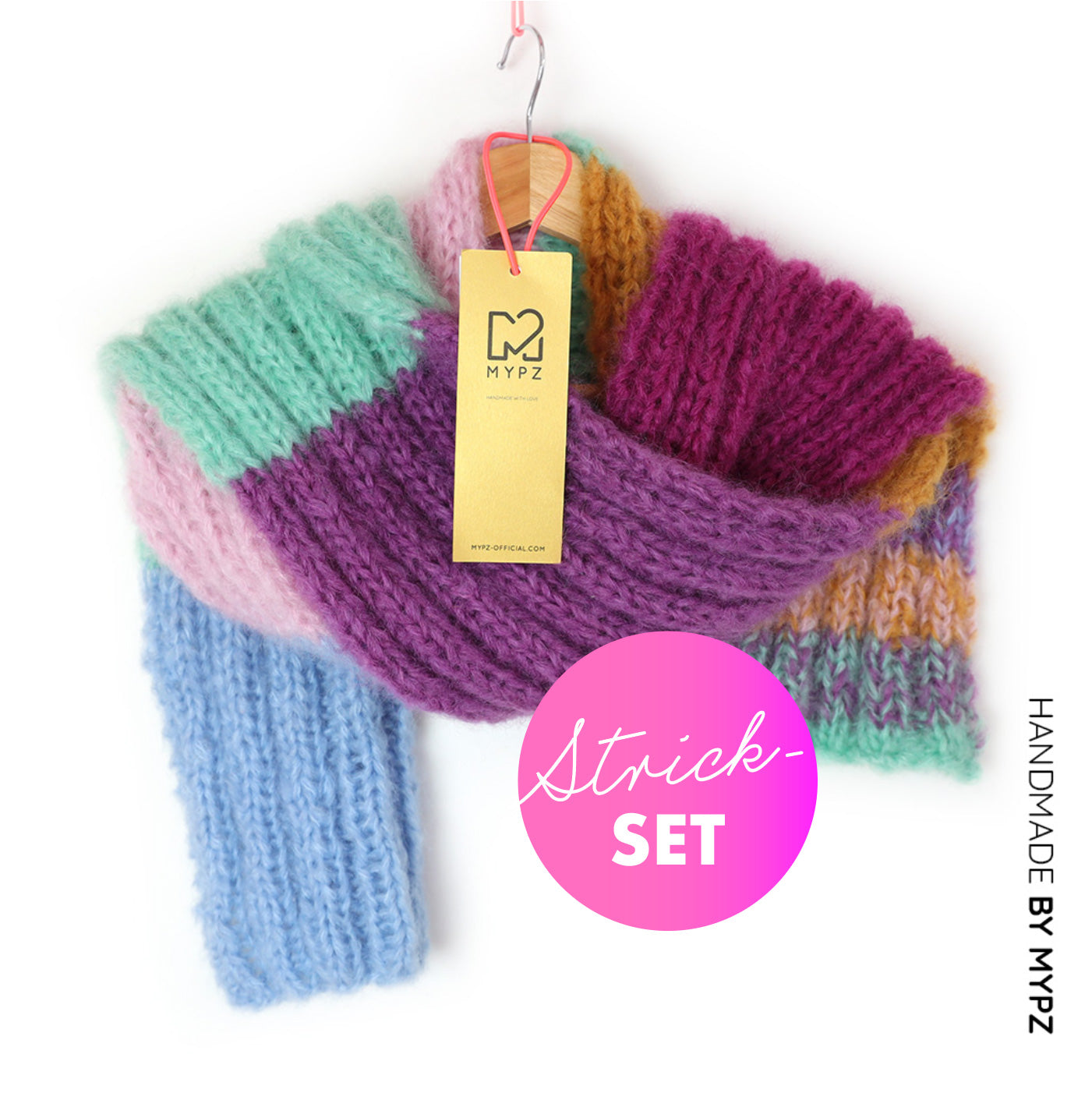 Breipakket – Chunky Mohair Sjaal Color Pop No9 (ENG-NL)