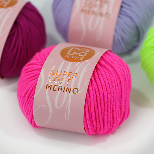 MYPZ Super Soft Merino - Neon Pink
