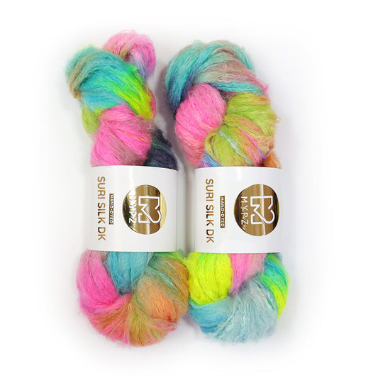 MYPZ Suri Silk DK – hand-dyed Happy Forest