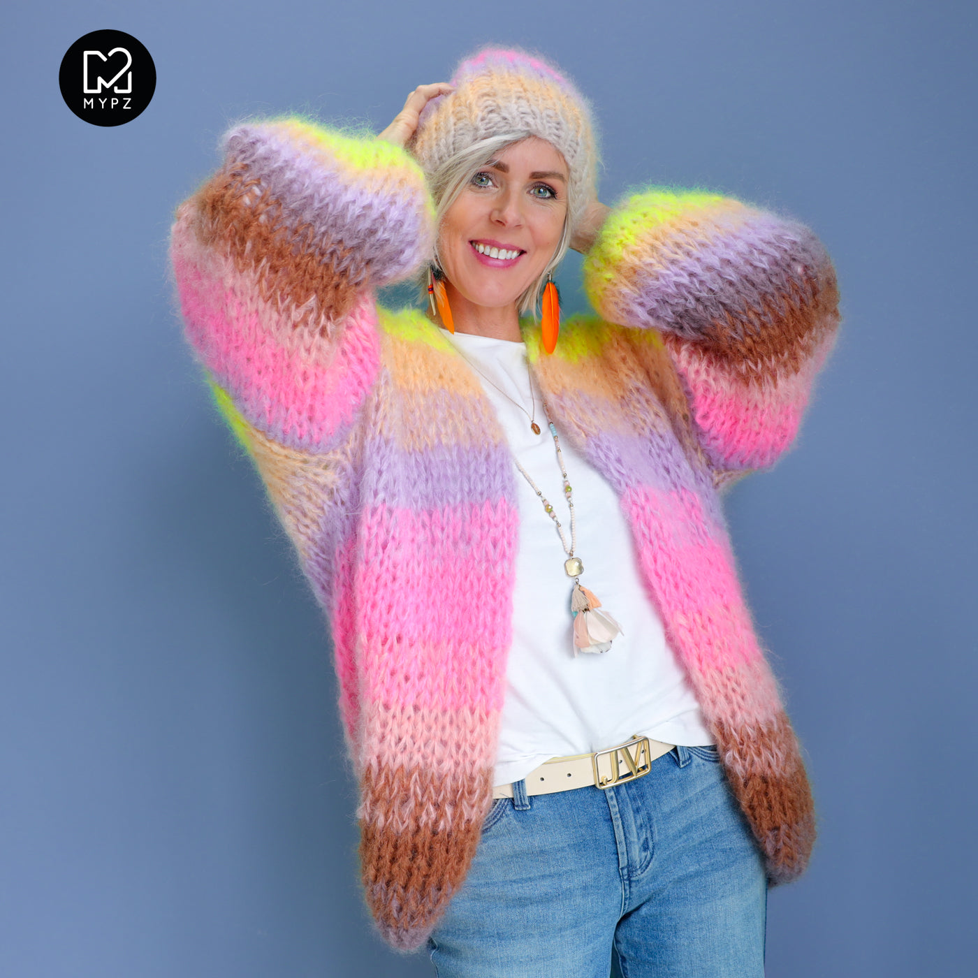 Breipakket – MYPZ Chunky Mohair vest Sydney No.15 (ENG-NL)