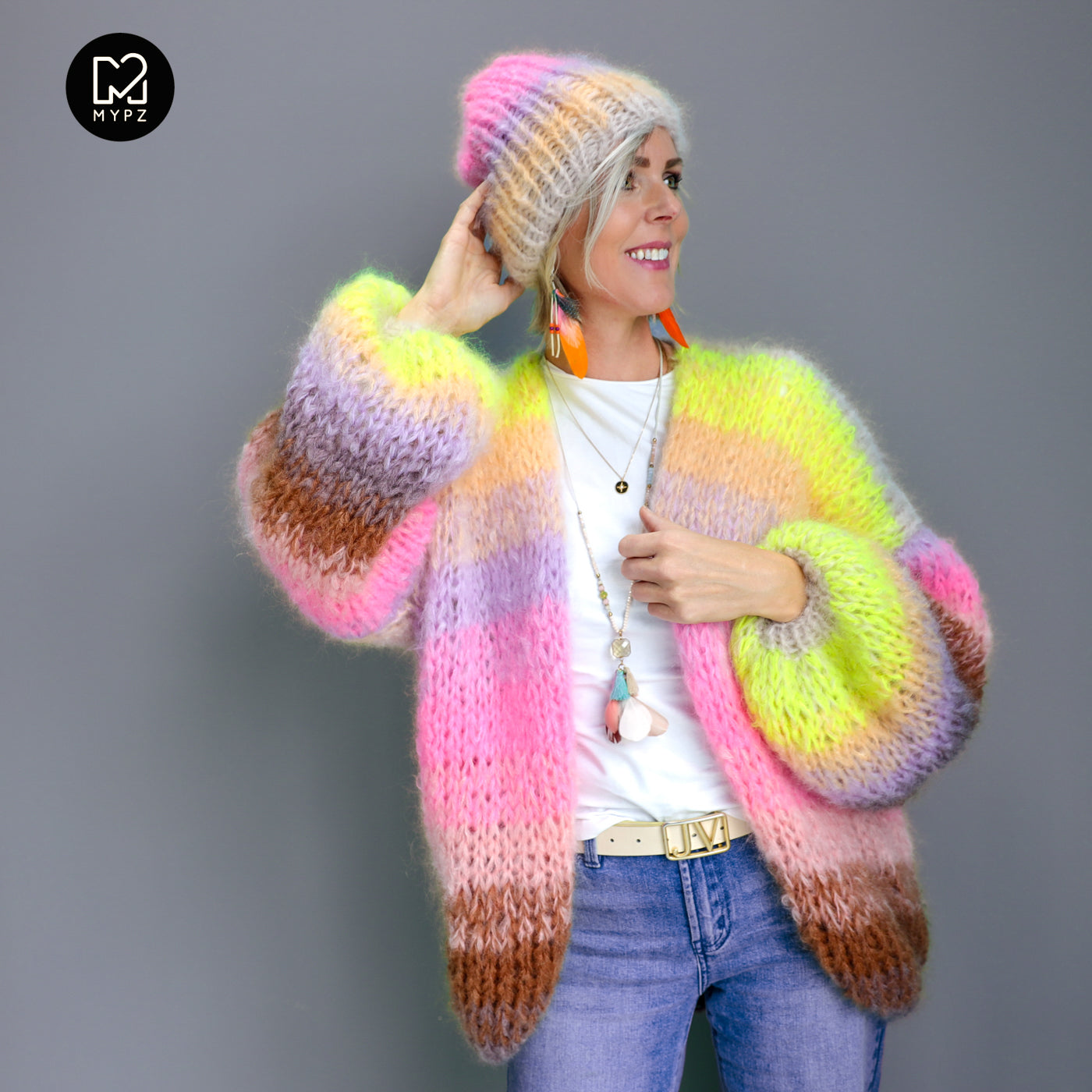 Breipakket – MYPZ Chunky Mohair vest Sydney No.15 (ENG-NL)