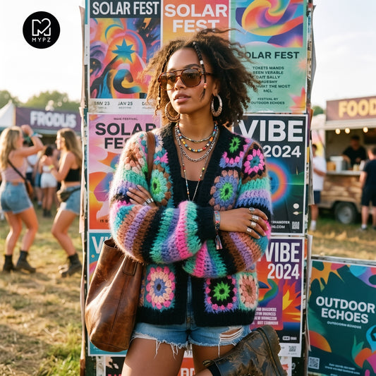 Haakpakket - MYPZ Granny square Mohair vest Treasure (ENG-NL-DE)