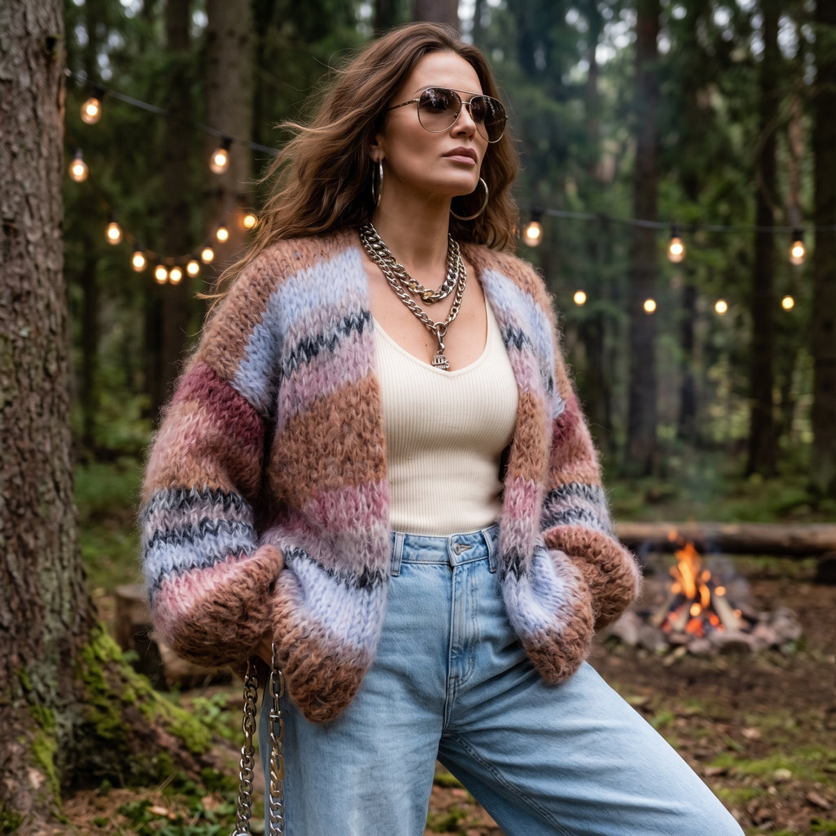 Knit Pattern – MYPZ Chunky Mohair Cardigan Walnut No.15 (ENG-DE-NL-ES-FR-IT-DA-SV-NO)