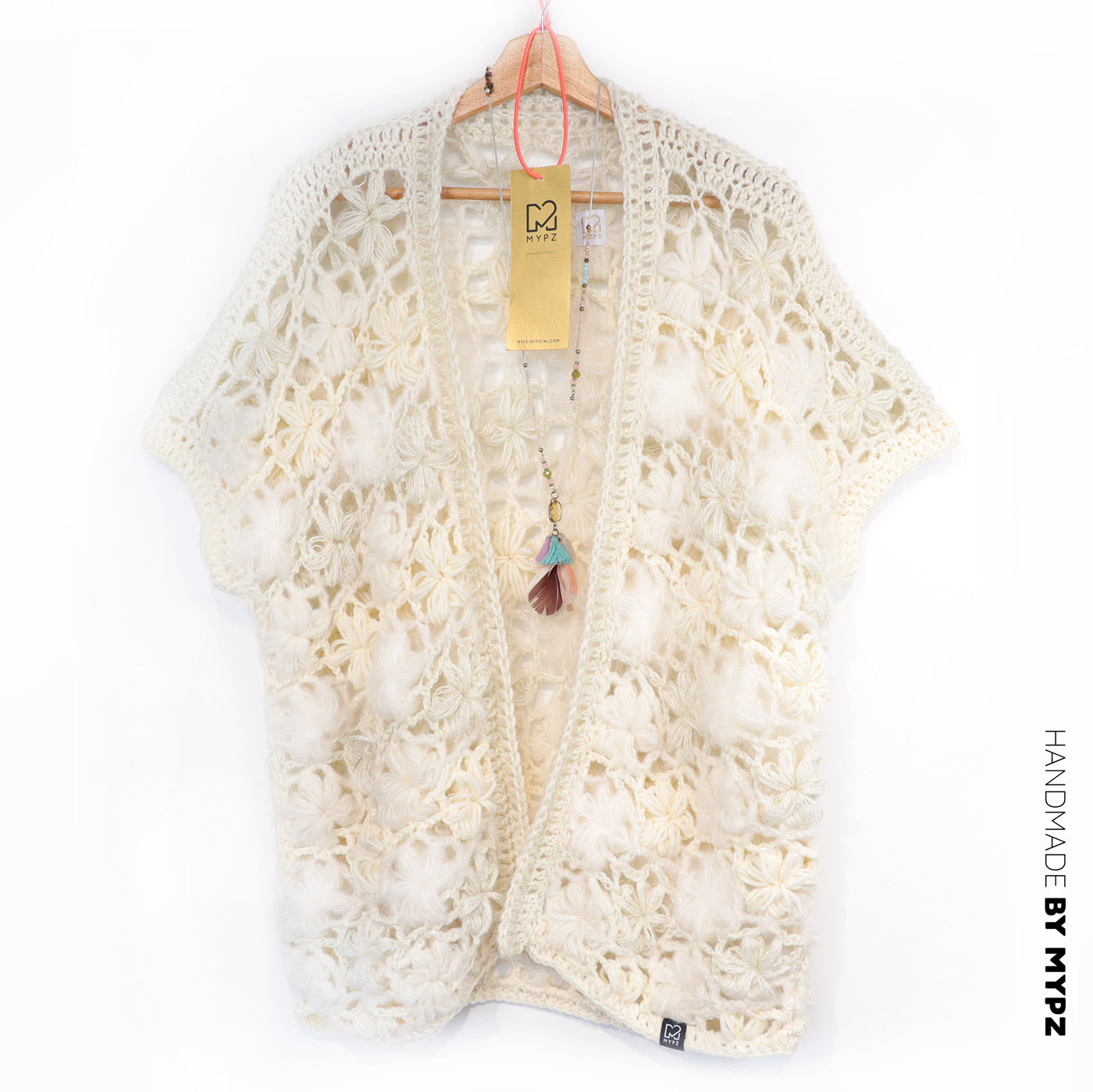 Haakpatroon - MYPZ Wildflower vest Shades of White (ENG-NL-DE-FR-ES)