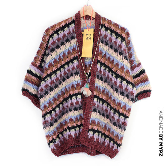 Crochet pattern - MYPZ Woodland Cardigan no5 (ENG-NL-DE-ES-FR-IT-NO-DA-SV)