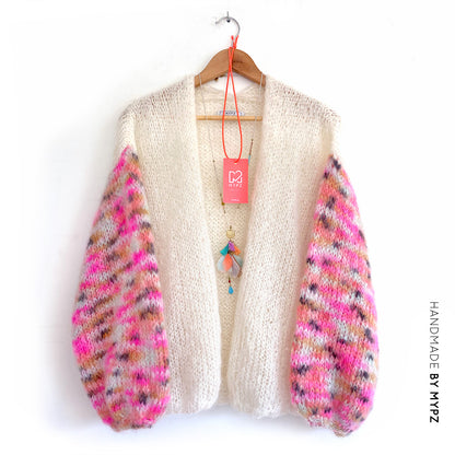 Knitting kit – MYPZ Basic Light Mohair Cardigan Brighter Days No10 (ENG-NL)