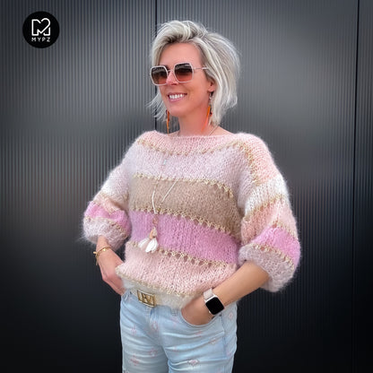 Breipakket – MYPZ Light Mohair top Beige No10 (ENG-NL-DE)