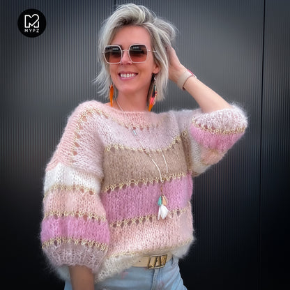 Breipakket – MYPZ Light Mohair top Beige No10 (ENG-NL-DE)