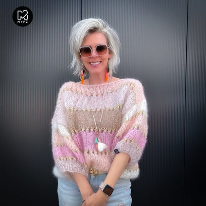 Breipakket – MYPZ Light Mohair top Beige No10 (ENG-NL-DE)
