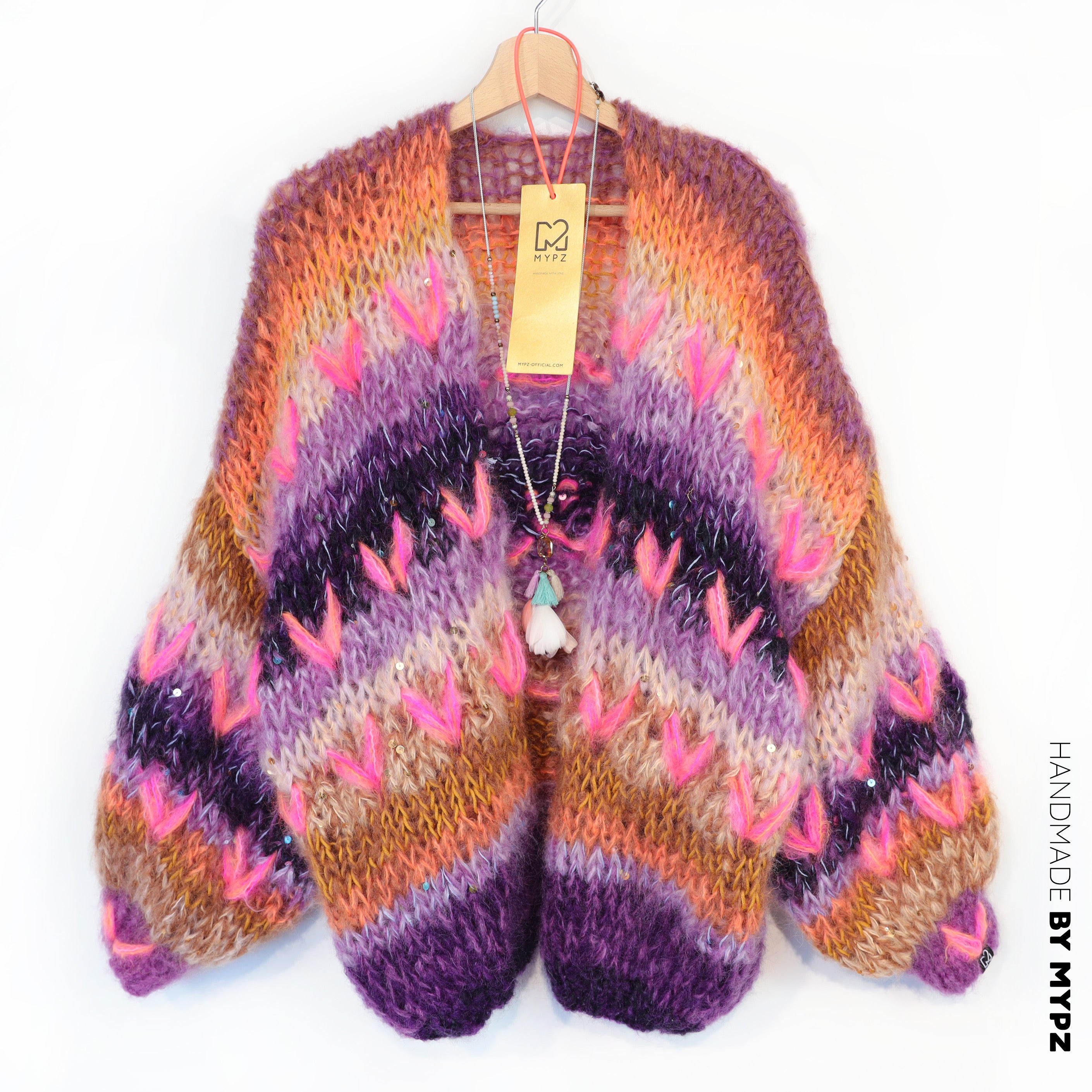 Knit pattern – MYPZ Chunky Mohair Cardigan Boho Firefly No.15 (ENG