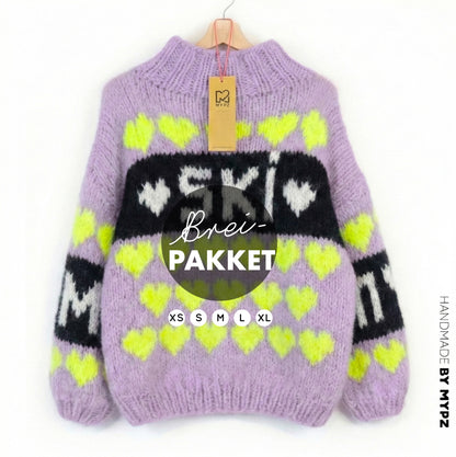 Breipakket – MYPZ Chunky Mohair Trui Ski Crush No.9 (ENG-NL-DE)