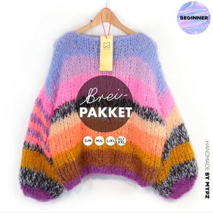 Breipakket – MYPZ Basic Chunky Pullover Candy Heat No15 (ENG-NL-DE)
