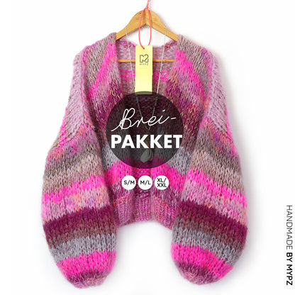 Breipakket – MYPZ kort Chunky Mohair vest Valentine No.15 (ENG-NL)