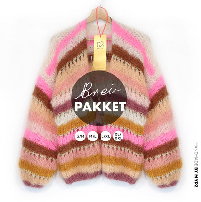 Breipakket – MYPZ Light Mohair Vest Caramel No10 (ENG-NL-DE)