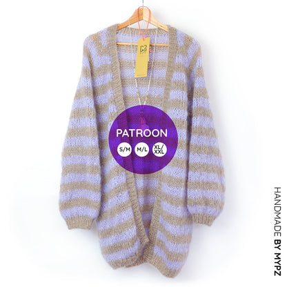 Breipatroon – MYPZ MYPZ top-down vest Lilac Haze No.9 (ENG-NL)
