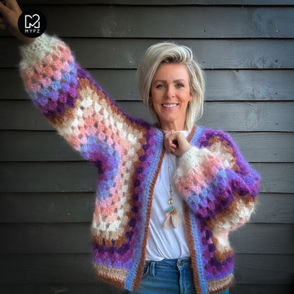 Crochet pattern - MYPZ Hexagon Cardigan Elise (ENG-NL-DE)