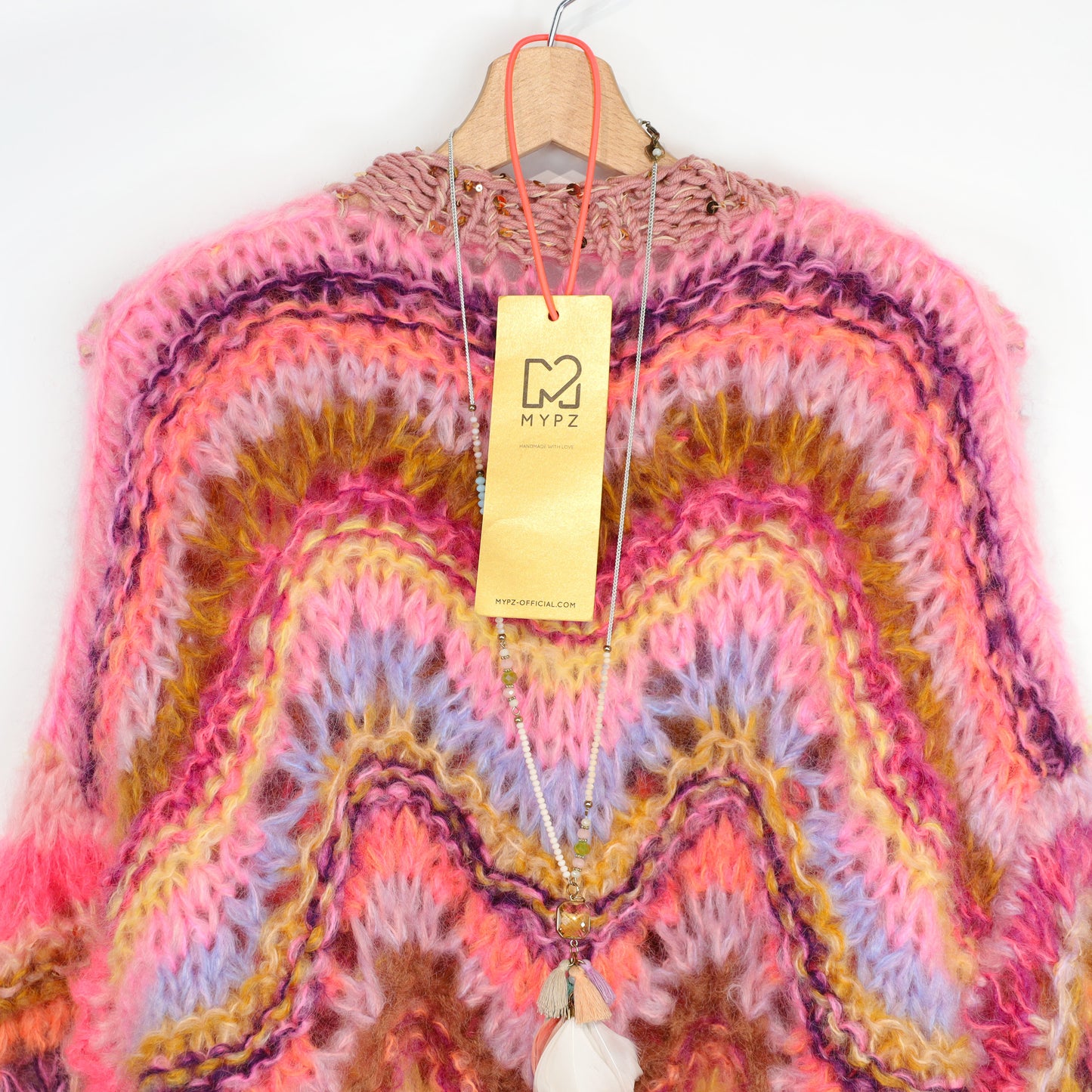 Breipatroon – Chunky Mohair trui Colorflow Wave No.12 (ENG-NL-DE)