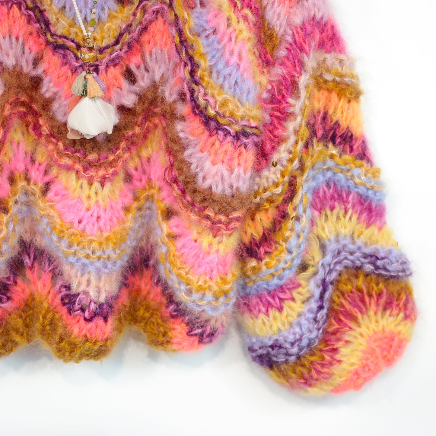 Breipatroon – Chunky Mohair trui Colorflow Wave No.12 (ENG-NL-DE)