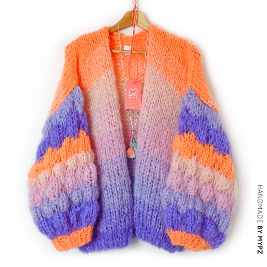 MYPZ Chunky Mohair Cardigan Bubbely