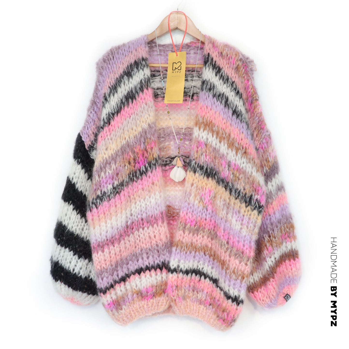 Breipakket – MYPZ Chunky Mohair Cardigan Funky Caramel No.15 (ENG-NL-DE)