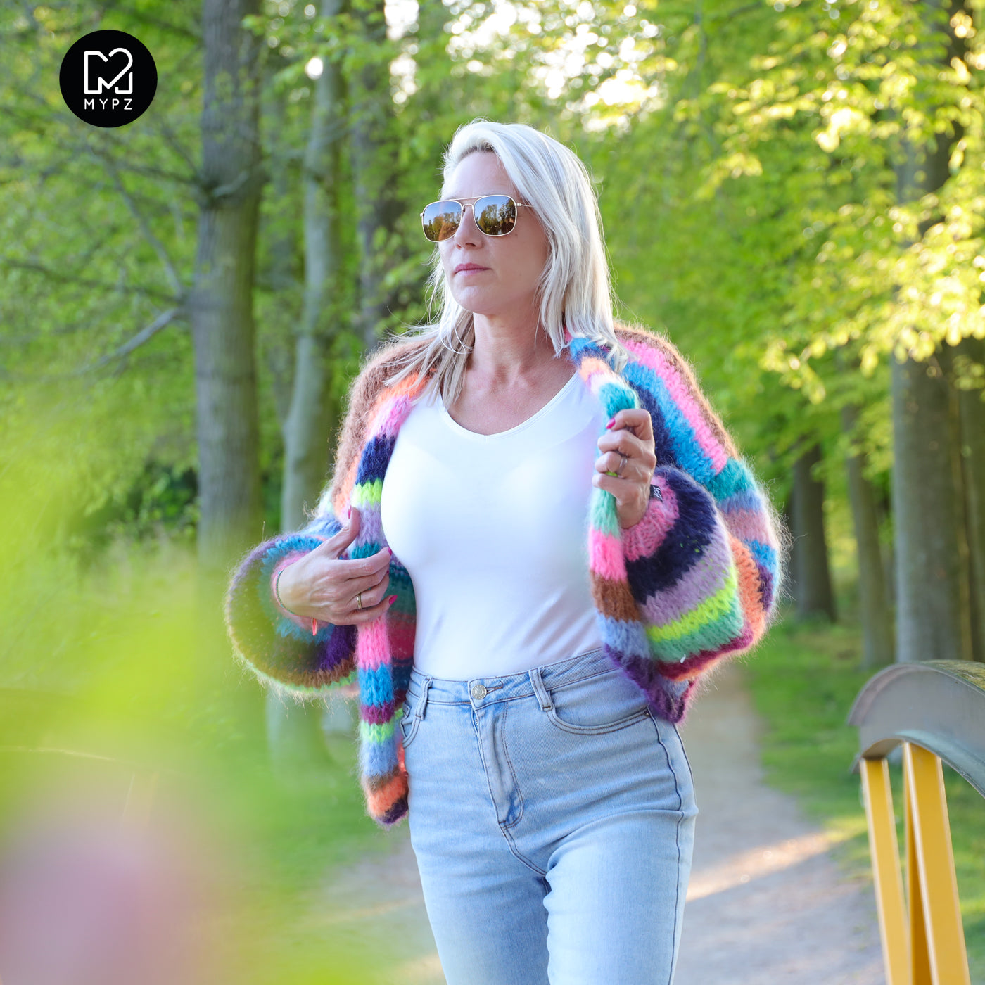 Breipakket – Chunky Mohair Vest Rainbow Medley No.12 (ENG-NL-DE)