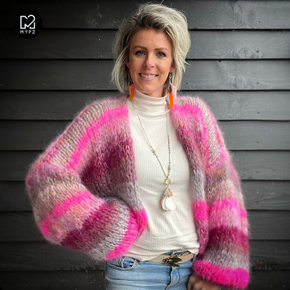 Breipakket – MYPZ kort Chunky Mohair vest Valentine No.15 (ENG-NL)