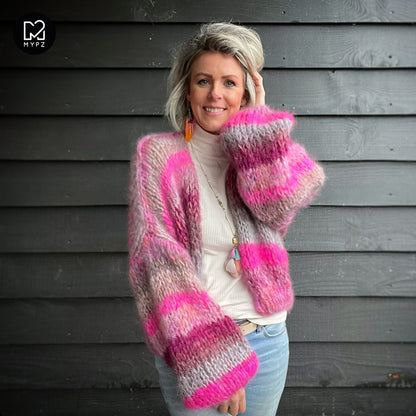 Breipakket – MYPZ kort Chunky Mohair vest Valentine No.15 (ENG-NL)