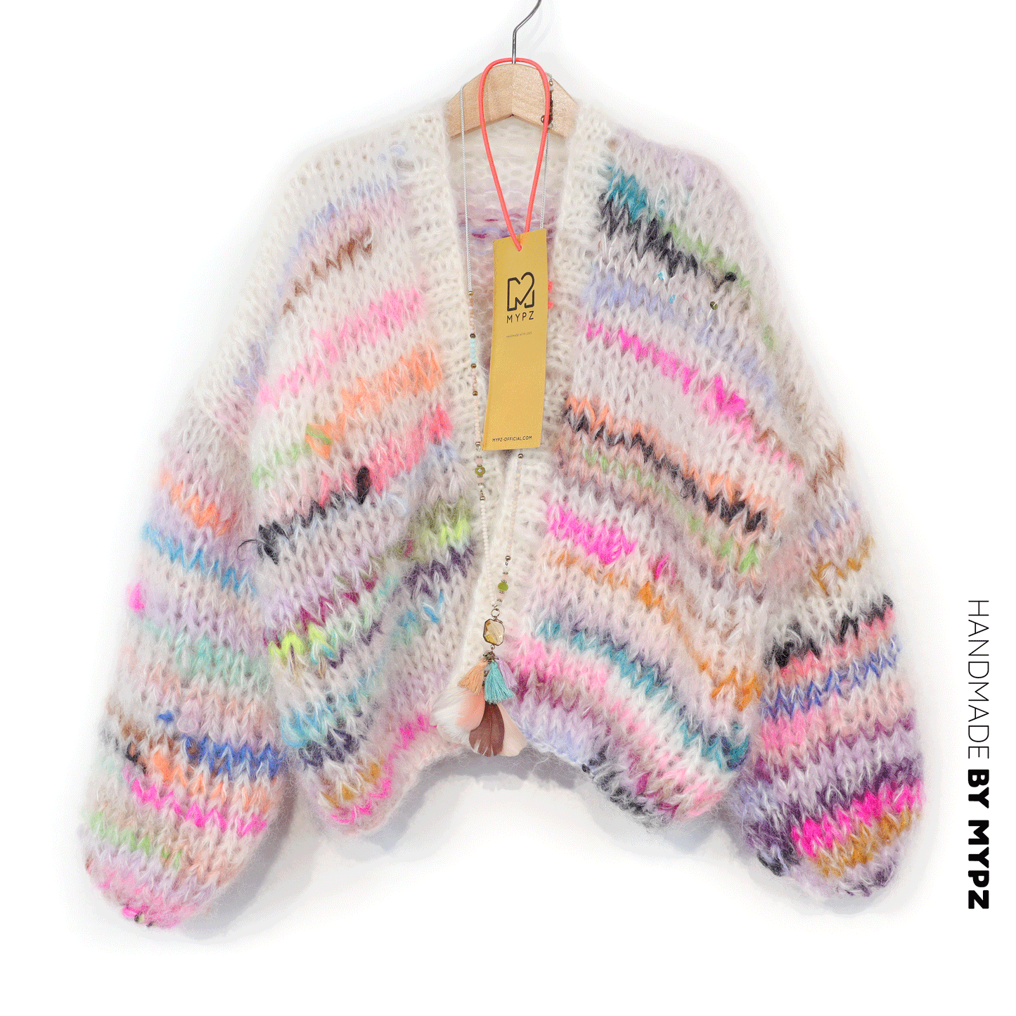 Breipatroon – MYPZ Chunky Mohair Cardigan Scrap Yarn No12 (ENG-NL-DE)