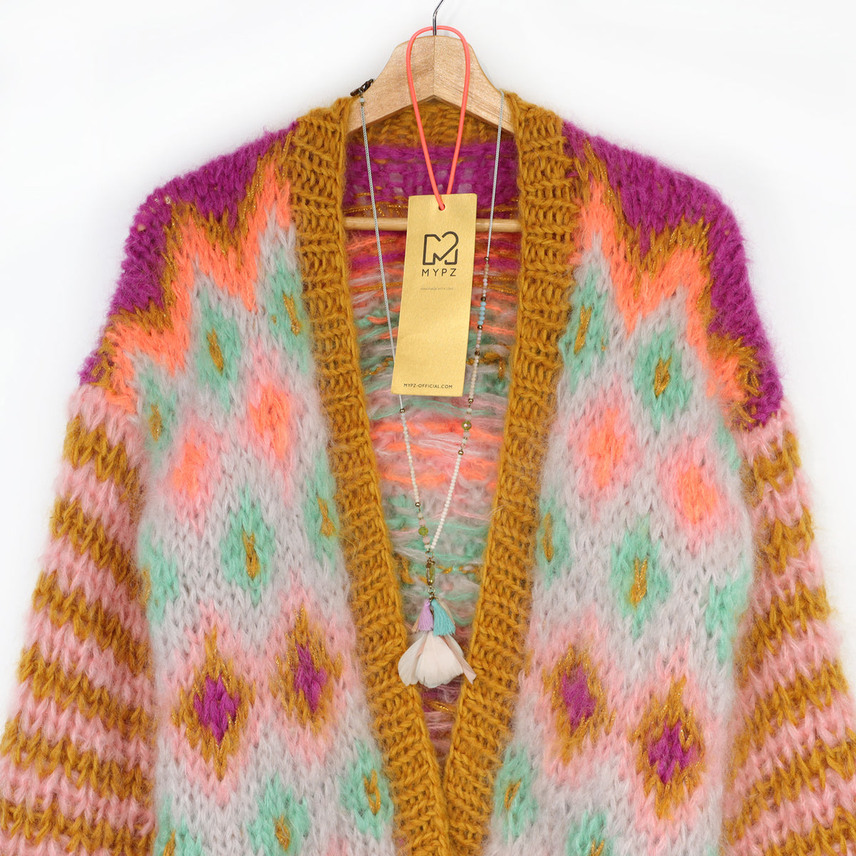 Knitting Kit – Chunky Mohair Jacket Flora No.12 (ENG-DE-NL-ES-FR-IT-DA-SV-NO)